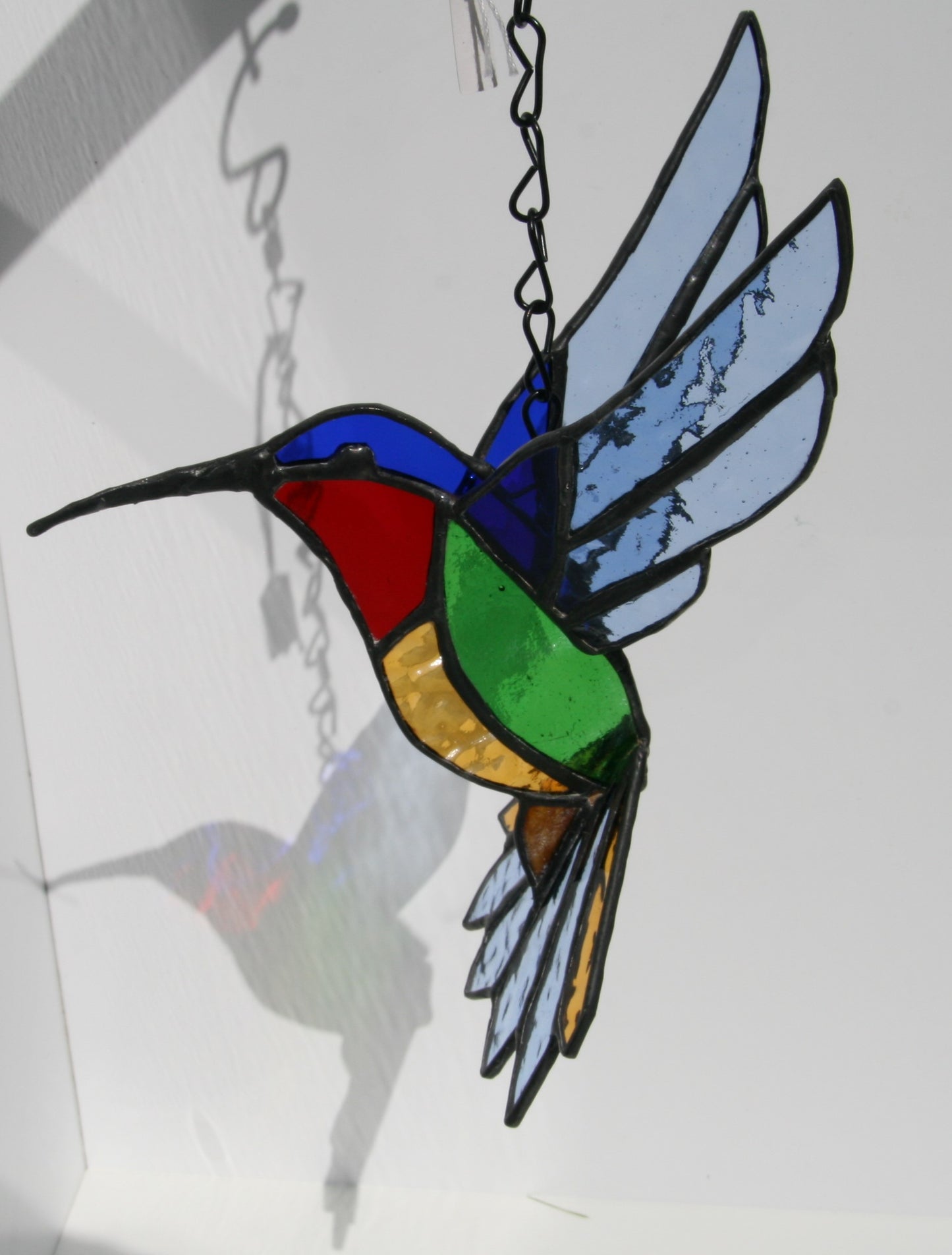 3D Stained Glass Hummingbird