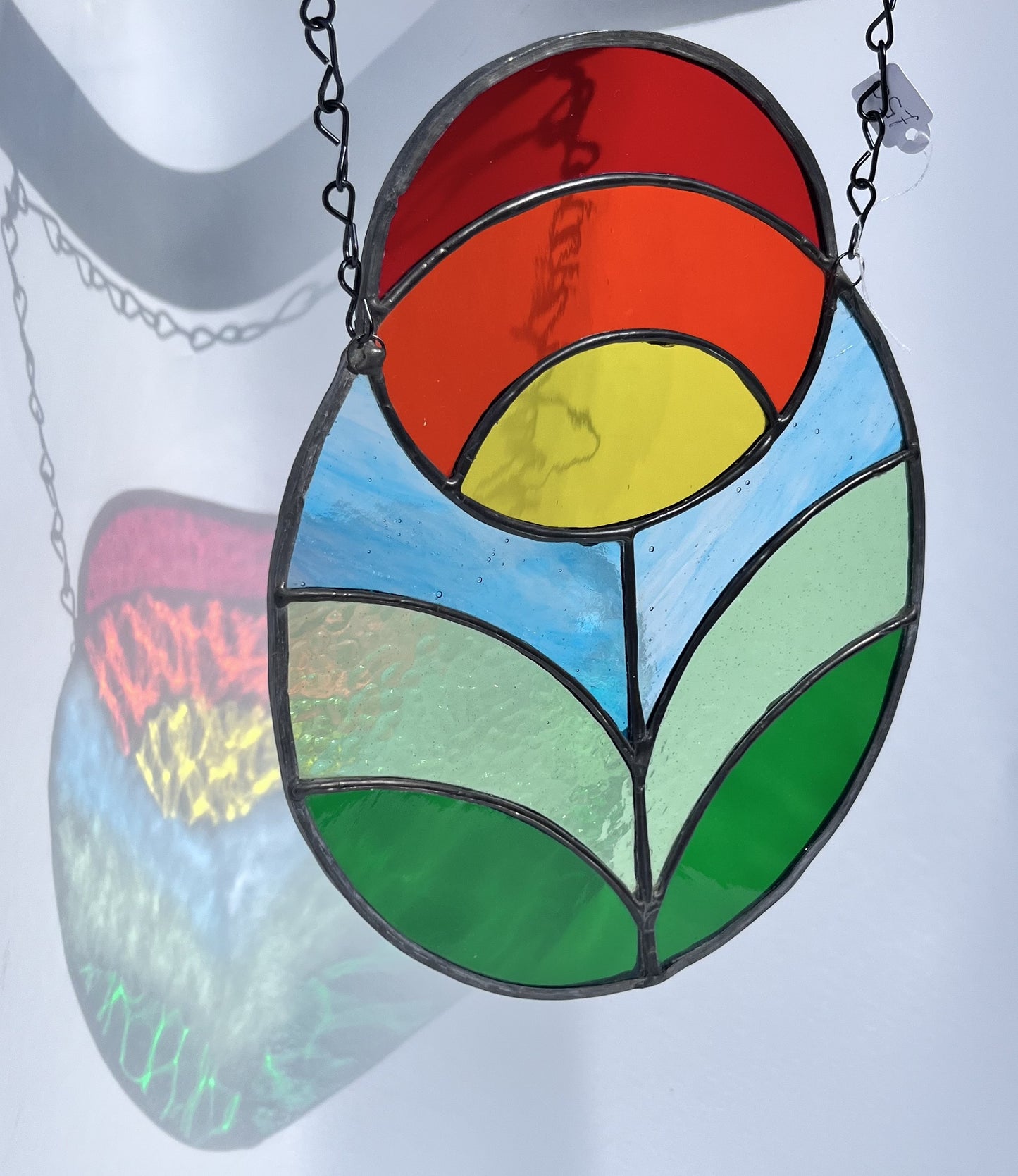 Art Deco Tulip hanging sun catcher