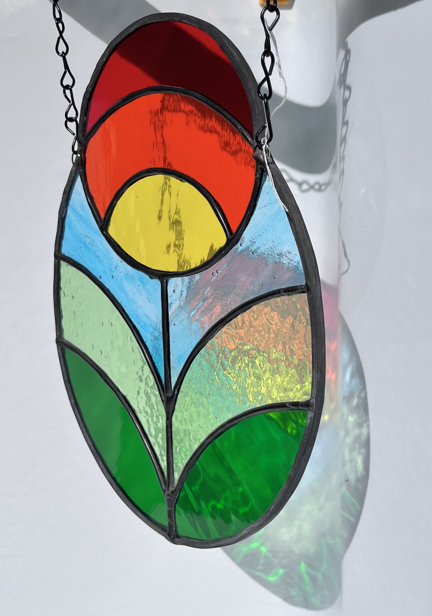 Art Deco Tulip hanging sun catcher
