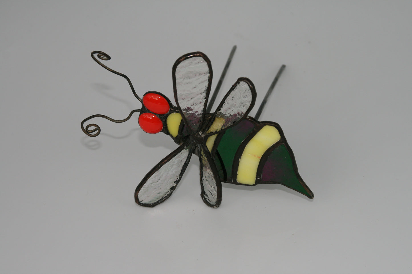 Handmade bee plant stake