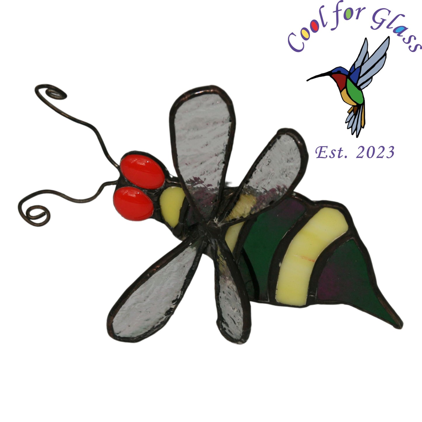 Handmade bee plant stake